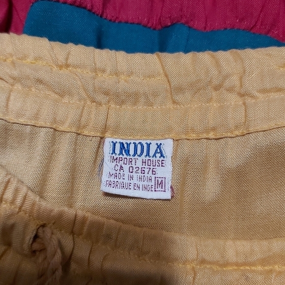 COLOR bloc A line rayon skirt made in India - Picture 6 of 8